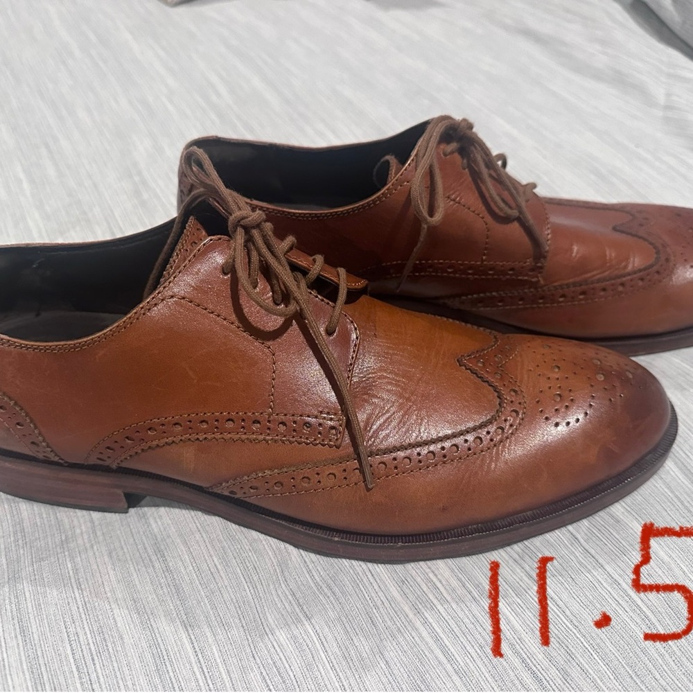 Cole Haan Brown Leather Men's Oxfords